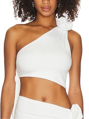 Lovers and Friends x Maggie MacDonald Cordelia Top in White